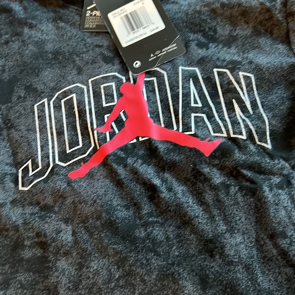 Girls Little Kids Jordan Flight T-shirt and Bike Shorts Set - Size 4- New w/tags - Picture 5 of 6